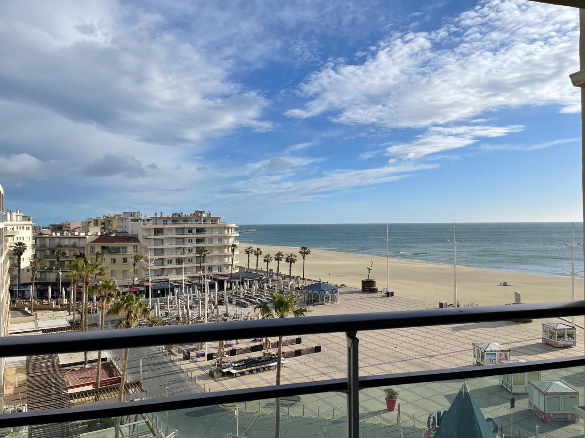 T2 Vue Mer Canet Plage - Le Petit Paradis Exteriér fotografie